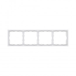 Рамка 4 постовая Vertus NEO+ белый матовый VE-NP-20/4-W