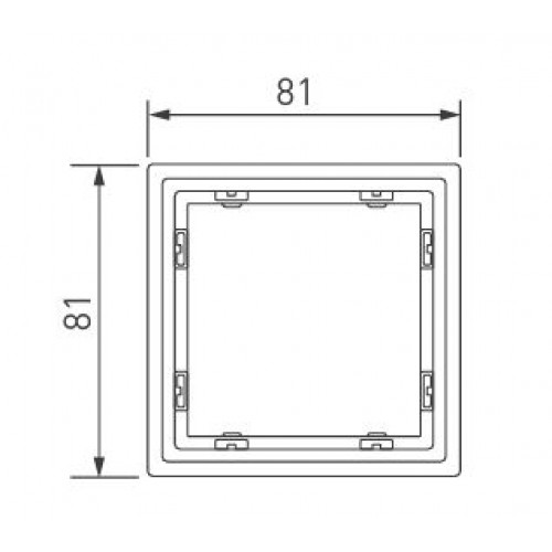 Купить Рамка 1 постовая Vertus NEO+ белый матовый VE-NP-20/1-W в rum24.ru фото: 1