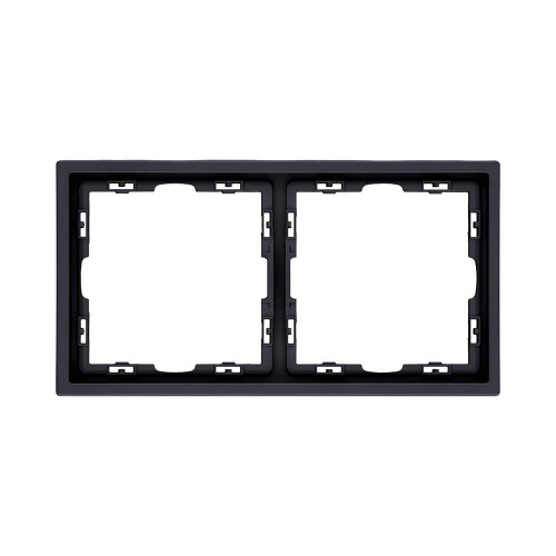 Купить Рамка 2 постовая Vertus NEO+ черный матовый VE-NP-20/2-B в rum24.ru