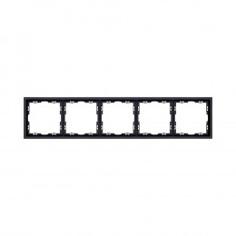 Рамка 5 постовая Vertus NEO+ черный матовый VE-NP-20/5-B