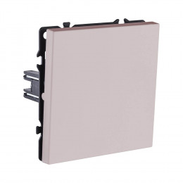 Выключатель одноклавишный перекрёстный универсальный, 250В, 10А, IP-20, кашемир матовый VE-NP-3/1-С