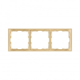Рамка 3 постовая Vertus NEO+ золото матовое VE-NP-20/3-G