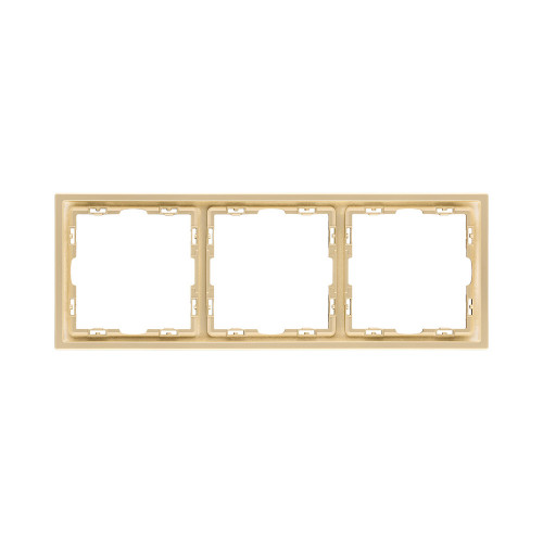Купить Рамка 3 постовая Vertus NEO+ золото матовое VE-NP-20/3-G в rum24.ru
