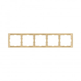 Рамка 5 постовая Vertus NEO+ золото матовое VE-NP-20/5-G