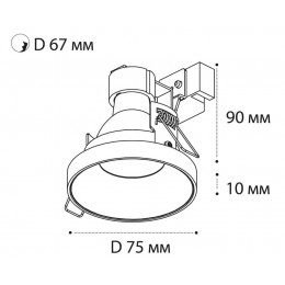 Встраиваемый светильник ITALLINE SP SOLO white