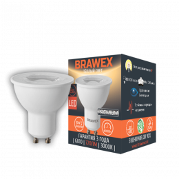 Светодиодная лампа Brawex GU10 8W 3000K MR16 220-240 720Lm 38° GU10-38-8L