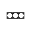 Купить Рамка 3-постовая, антрацит Kranz Miele Strong KR-78-0753-5 в rum24.ru