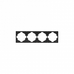 Рамка 4-постовая, антрацит Kranz Miele Strong KR-78-0754-5