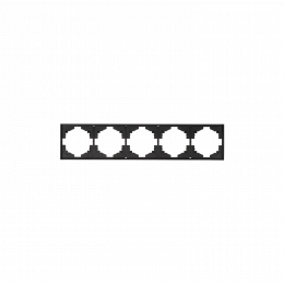 Рамка 5-постовая, антрацит Kranz Miele Strong KR-78-0755-5