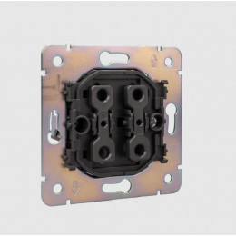 Выключатель 10А, 1 клавиша, Kranz Miele Strong антрацит KR-78-0705-5