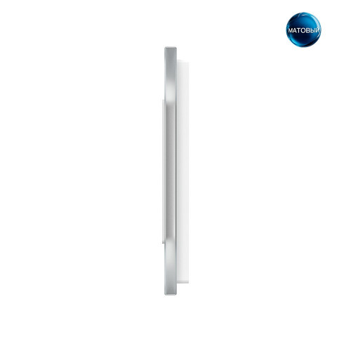 Купить Рамка для розетки Livolo 1 пост, цвет белый матовый, стекло BB-C7-SR-11 MT в rum24.ru фото: 3