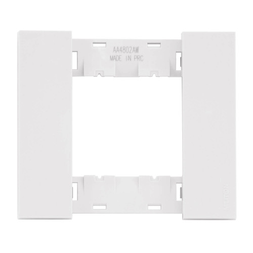 Купить Рамка на 1 пост, 2 модуля белый матовый Meiton AA4802AW в rum24.ru