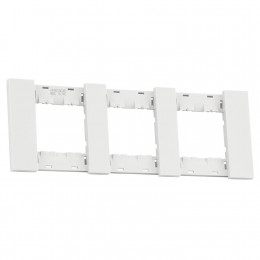 Рамка на 3 поста, 6 модулей белый матовый Meiton AA4802M3AW