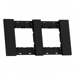 Рамка на 2 поста, 4 модуля черный матовый Meiton AA4802M2AG