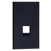 Купить Лицевая панель для интернет/телефон RJ45/RJ11 черный матовый MEITON AG07M2 в rum24.ru