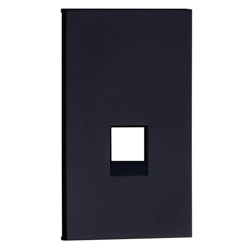 Купить Лицевая панель для интернет/телефон RJ45/RJ11 черный матовый MEITON AG07M2 в rum24.ru