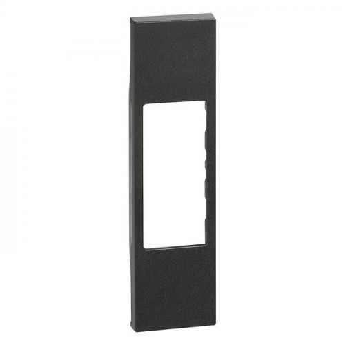 Купить Лицевая панель для RJ11/RJ45 1 модуль черный матовый Meiton АG07 в rum24.ru