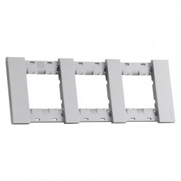 Рамка на 3 поста, 6 модулей серый матовый Meiton AA4802M3AS