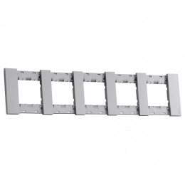 Рамка на 5 постов, 10 модулей серый матовый MEITON AA4802M5AS