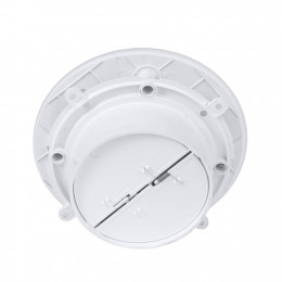 Тонкий бесшумный вытяжной вентилятор для ванной Mmotors ММР 100 стекло круг глянец белый