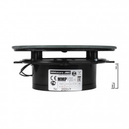 Тонкий бесшумный вытяжной вентилятор для ванной Mmotors ММР 100 стекло круг глянец черный