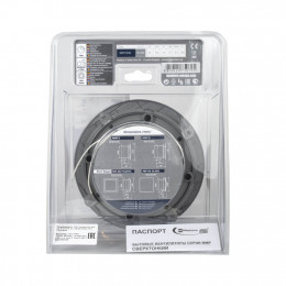 Тонкий бесшумный вытяжной вентилятор для ванной Mmotors ММР 100 стекло круг светло серый