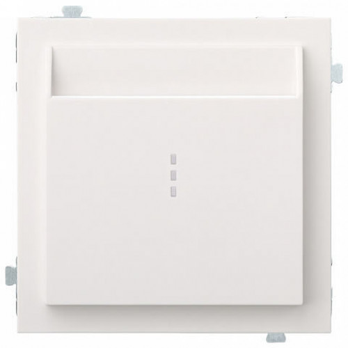 Купить Карточный выключатель Rikett (механизм + накладка) белый матовый 32031+35731 MW в rum24.ru