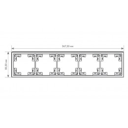Рамка 5 постовая Rikett Standart черный матовый 35850 MB