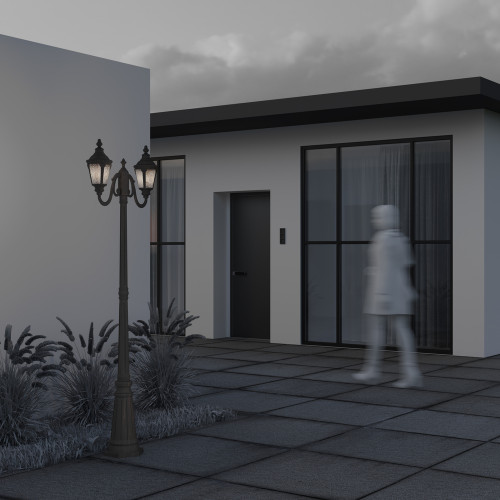 Купить Садово-парковый светильник Goiri  60W IP44 Бронза Антик Maytoni O028FL-03BZ в rum24.ru фото: 5