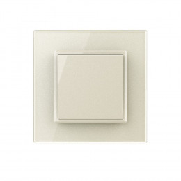 Одноклавишный механический выключатель Livolo, 1 пост, цвет жемчужный