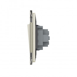 Одноклавишный механический выключатель Livolo, 1 пост, цвет жемчужный