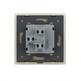 Одноклавишный механический выключатель Livolo, 1 пост, цвет жемчужный