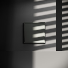 Выключатель с самовозвратом встраиваемый VOLTUM S70 одноклавишный (титан) VLS010606