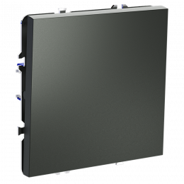 Выключатель с самовозвратом встраиваемый VOLTUM S70 одноклавишный (титан) VLS010606