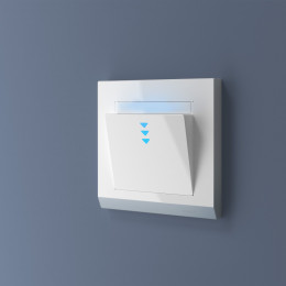 Рамка из поликарбоната на 1 пост Stark белый