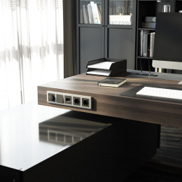 Рамка из поликарбоната на 5 постов Stark серебряный матовый