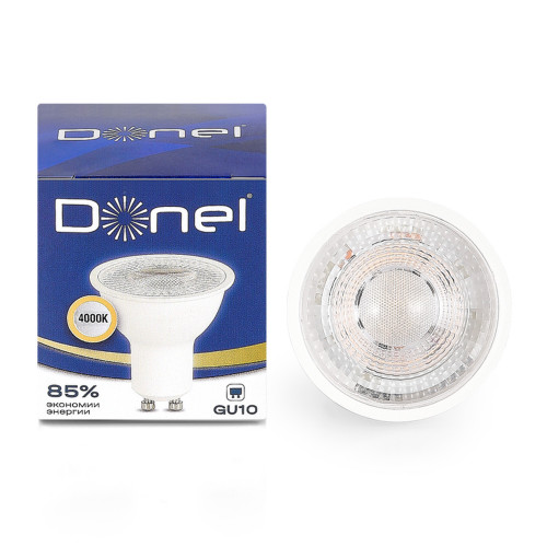 Купить Светодиодная лампа Donel GU10 7W 4000K MR16 220-240 525Lm 60° DN03001N7GU10 в rum24.ru фото: 3