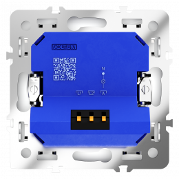 Светорегулятор встраиваемый VOLTUM S70 поворотно-нажимной 600 Вт, (белый матовый) VLS070302