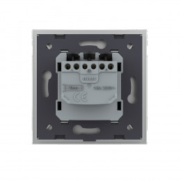 Розетка электрическая 16A Livolo, 1 пост, зажимы, цвет серый