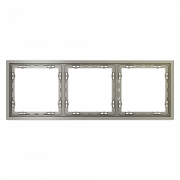 Рамка пластиковая VOLTUM S70 на 3 поста, (шелк) VLS100304