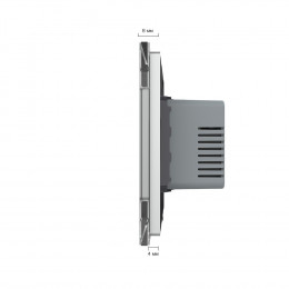 Терморегулятор пола Livolo 16А, сенсорное управление, датчик воздуха, 1 пост, цвет серый