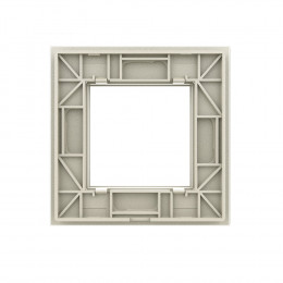 Рамка для розетки Livolo 1 пост, цвет жемчужный, стекло