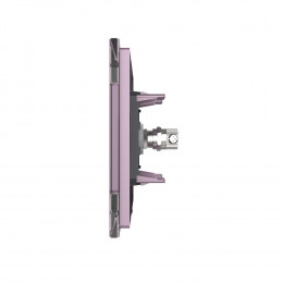 Розетка телевизионная одинарная Livolo, 1 пост, цвет розовый