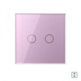 Сенсорный выключатель для штор Livolo сухой контакт, 1 пост, цвет розовый