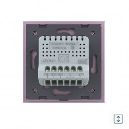 Сенсорный выключатель для штор Livolo сухой контакт, 1 пост, цвет розовый