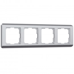 Рамка из поликарбоната на 4 поста Stream серебряный