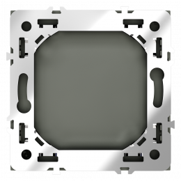 Заглушка VOLTUM S70 с суппортом, (черный матовый) VLS080108