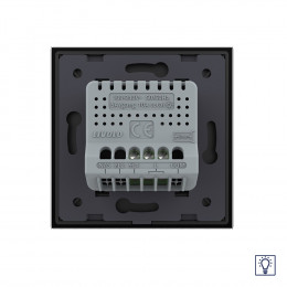 Одноклавишный сенсорный Адаптивный диммер Livolo, 1 пост, цвет черный