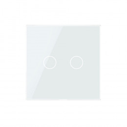 Панель для двухклавишного выключателя LIVOLO белая BB-C7-C2-11
