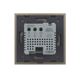 Терморегулятор пола Livolo 16А, сенсорное управление, датчик воздуха, датчик пола 5 метров, 1 пост, цвет шампань